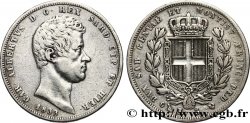 ITALY - KINGDOM OF SARDINIA 5 Lire Charles Albert 1833 Gênes