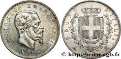 ITALIE 5 Lire Victor Emmanuel II 1875 Milan