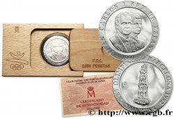 ESPAGNE 2000 Pesetas Proof J.O. de Barcelone : pyramide des Castellers 1990 Madrid SPL