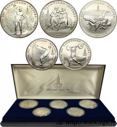 RUSSIA - USSR Coffret 5 Monnaies Jeux Olympiques de Moscou 1979
