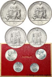 VATICAN ET ÉTATS PONTIFICAUX Série 4 monnaies  1949 Rome