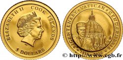 ÎLES COOK 5 Dollar Proof bicentenaire de la création de la Gendarmerie du Vatican 2016