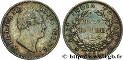 INDES BRITANNIQUES 1/2 Roupie William IV 1835 Bombay
