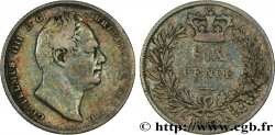 ROYAUME-UNI 6 Pence Guillaume IV 1834