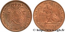 BELGIQUE - ROYAUME DE BELGIQUE - LÉOPOLD Ier 10 centimes 1847/37 