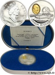 CANADA 20 Dollars proof Elisabeth II / hydravion Fairchild 71C 1993