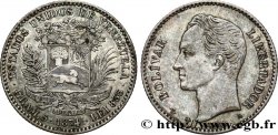 VENEZUELA 20 centavos Simon Bolivar, petit A 1874 Paris