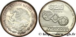 MEXICO 25 Pesos Proof coupe du Monde de football 1986 1985 
