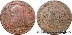 BRITISH TOKENS OR JETTONS 1/2 Penny Anglesey (Pays de Galles)  1788 