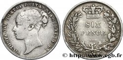 GREAT-BRITAIN - VICTORIA 6 Pence Victoria fauté DRITANNIAR 1878 