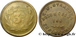 ROYAUME-UNI (TOKENS) 3 Pence - Rose & Crown n.d. 