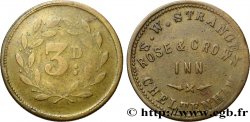 ROYAUME-UNI (TOKENS) 3 Pence - Rose & Crown n.d.