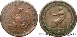 BRITISH TOKENS OR JETTONS 1/2 Penny token - Aigle (Province du canada) 1813 
