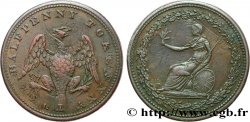 ROYAUME-UNI (TOKENS) 1/2 Penny token - Aigle (Province du canada) n.d. 