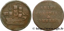 BRITISH TOKENS OR JETTONS 1/2 Penny - Ships Colonies n.d. 