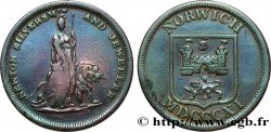 BRITISH TOKENS OR JETTONS 1/2 Penny Norwich (Norfolk) 1811 