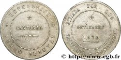 ESPAGNE - CARTHAGÈNE 5 Pesetas Monnayage révolutionnaire 1873 Carthagène TTB+