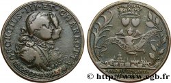 ROYAUME-UNI (TOKENS) 1/2 Penny - George III et Charlotte 1710