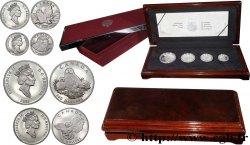 CANADA Coffret Proof Platine - 4 monnaies Harfang des Neiges (Snowy Owl) 1991  Proof set