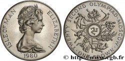 ISOLA DI MAN 1 Crown Elisabeth II 22e Olympiades de Moscou 1980 Pobjoy Mint MS