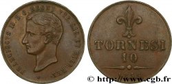 ITALIE - ROYAUME DES DEUX-SICILES - FRANÇOIS II 10 Tornesi  1859 Naples TTB+