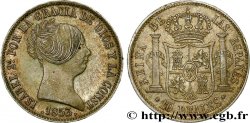 ESPAGNE - ROYAUME D ESPAGNE - ISABELLE II 10 Reales  1853 Barcelone TTB+