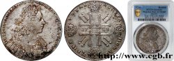 RUSSIE - PIERRE II Rouble 1728 Moscou, groupe VI, 44.460 ex TTB+ PCGS