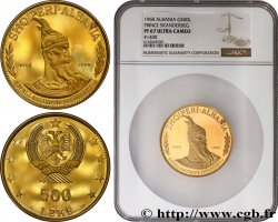 ALBANIE 500 Leke Proof 1968  FDC67 NGC