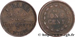 ÉTATS-UNIS D AMÉRIQUE 1 Cent (1861-1864) “civil war token” C. BAHR n.d. 