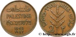 PALESTINE 2 Mils 1942  TTB