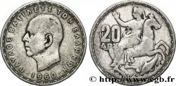 GRÈCE 20 Drachmes Paul Ier 1960