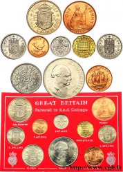 ROYAUME-UNI Série 10 monnaies 1954 - 1967 