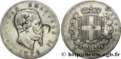 ITALIE 5 Lire Victor Emmanuel II 1876 Rome