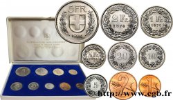SWITZERLAND Série 9 Monnaies - Série UNION BANQUES SUISSES 1974-75 