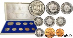 SVIZZERA  Série 9 Monnaies - Série UNION BANQUES SUISSES 1974-75 