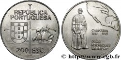 PORTUGAL 200 Escudos João Rodrigues Cabrilho, carte de l’Amérique du Nord 1992 Lisbonne