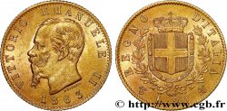 ITALY 20 Lire Victor Emmanuel II 1863 Turin