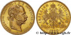 AUSTRIA 8 Florins ou 20 Francs or François-Joseph Ier 1880 Vienne