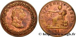 GETTONI BRITANICI 1/2 Penny buste de Georges III lauré 1812
