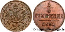 AUSTRIA 1/4 Kreuzer aigle bicéphale 1851 Vienne