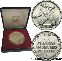 SUISSE 5 Francs 500e anniversaire de la Bataille de Saint-Jacques sur la Birse 1944 Berne