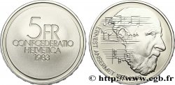 SVIZZERA 5 Francs Proof 100e anniversaire de la naissance du chef d’orchestre Ernest Ansermet Proof 1983 Berne