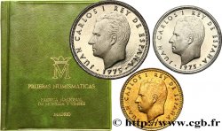 ESPAGNE Série FDC - 3 monnaies 1975 