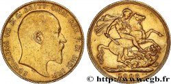 OR, PALLADIUM ET PLATINE INVESTISSEMENT 1 Souverain Edouard VII 1908 Londres