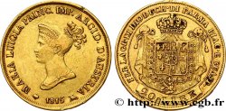 ITALIE - DUCHÉ DE PARME DE PLAISANCE ET DE GUASTALLA - MARIE-LOUISE D AUTRICHE 20 Lire 1815 Milan TTB