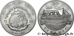 LIBERIA 10 Dollars Proof Titanic 1999 