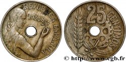 ESPAGNE 25 Centimos monnayage républicain 1934