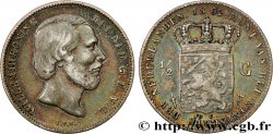 PAYS-BAS 1/2 Gulden Guillaume III 1862 Utrecht