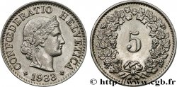 SWITZERLAND 5 Centimes (Rappen) 1933 Berne