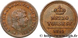 ITALY - KINGDOM OF THE TWO SICILIES 1/2 Tornese Ferdinand II 1851 Naples